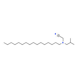ChemSpider 2D Image | [Hexadecyl(isobutyl)amino]acetonitrile | C22H44N2