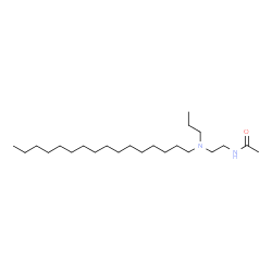 ChemSpider 2D Image | N-{2-[Hexadecyl(propyl)amino]ethyl}acetamide | C23H48N2O