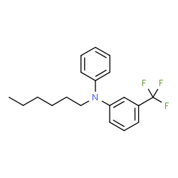 ChemSpider 2D Image | N-Hexyl-N-phenyl-3-(trifluoromethyl)aniline | C19H22F3N