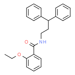 ChemSpider 2D Image | N-(3,3-Diphenylpropyl)-2-ethoxybenzamide | C24H25NO2