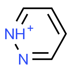 ChemSpider 2D Image | Pyridazin-1-ium | C4H5N2