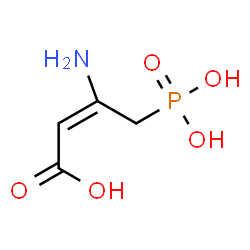 ChemSpider 2D Image | (2E)-3-Amino-4-phosphono-2-butenoic acid | C4H8NO5P