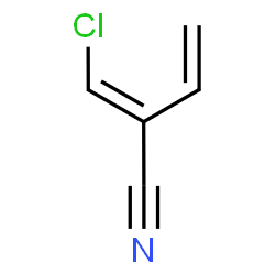 ChemSpider 2D Image | (2E)-2-(Chloromethylene)-3-butenenitrile | C5H4ClN