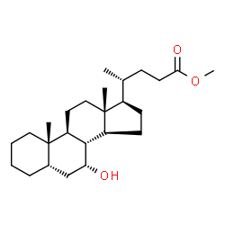 ChemSpider 2D Image | Methyl (5beta,7alpha)-7-hydroxycholan-24-oate | C25H42O3