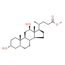ChemSpider 2D Image | Methyl (3alpha,5beta,12beta)-3,12-dihydroxycholan-24-oate | C25H42O4