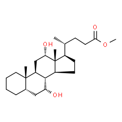 ChemSpider 2D Image | Methyl (5beta,7alpha,12alpha)-7,12-dihydroxycholan-24-oate | C25H42O4