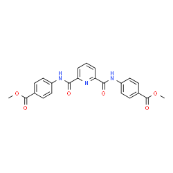 ChemSpider 2D Image | Dimethyl 4,4'-[2,6-pyridinediylbis(carbonylimino)]dibenzoate | C23H19N3O6