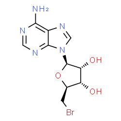 ChemSpider 2D Image | 5'-Bromo-5'-deoxyadenosine | C10H12BrN5O3