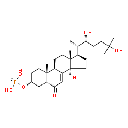 ChemSpider 2D Image | 3-Phospho-epi-2-deoxyecdysone | C27H45O8P