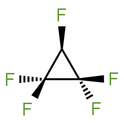 ChemSpider 2D Image | Pentafluorocyclopropane | C3HF5