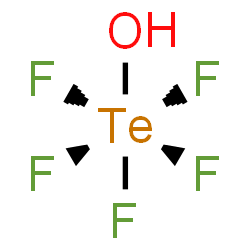 ChemSpider 2D Image | Pentafluoro(hydroxy)-lambda~6~-tellane | HF5OTe