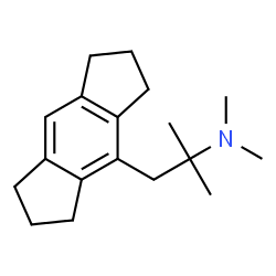 ChemSpider 2D Image | 1-(1,2,3,5,6,7-Hexahydro-s-indacen-4-yl)-N,N,2-trimethyl-2-propanamine | C18H27N