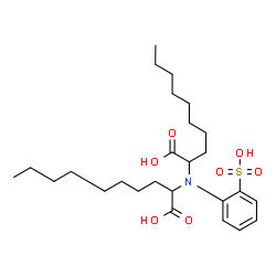 ChemSpider 2D Image | 2,2'-[(2-Sulfophenyl)imino]didecanoic acid | C26H43NO7S
