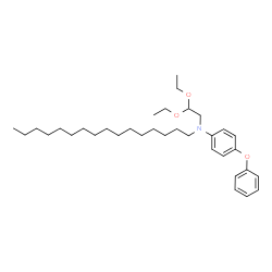 ChemSpider 2D Image | N-(2,2-Diethoxyethyl)-N-hexadecyl-4-phenoxyaniline | C34H55NO3