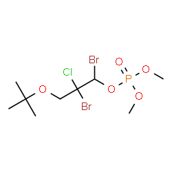 ChemSpider 2D Image | 1,2-dibromo-3-tert-butoxy-2-chloropropyl dimethyl phosphate | C9H18Br2ClO5P