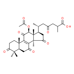 ChemSpider 2D Image | ganoderic acid F | C32H42O9