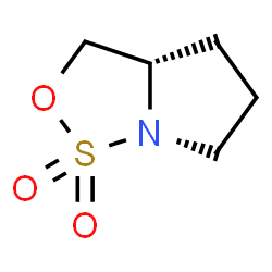 ChemSpider 2D Image | (S)-tetrahydro-3H-pyrrolo[1,2-c][1,2,3]oxathiazole 1,1-dioxide | C5H9NO3S