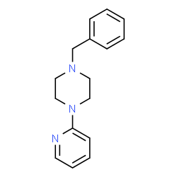 ChemSpider 2D Image | 1-Benzyl-4-(2-pyridinyl)piperazine | C16H19N3