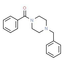 ChemSpider 2D Image | 1-benzoyl-4-benzylpiperazine | C18H20N2O
