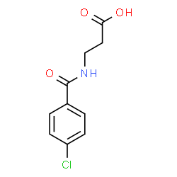 ChemSpider 2D Image | N-(4-Chlorobenzoyl)-beta-alanine | C10H10ClNO3