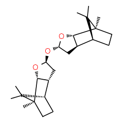ChemSpider 2D Image | (1S,2R,4S,6R,7S,1'R,2'S,4'S,6'R,7'S)-4,4'-Oxybis(1,10,10-trimethyl-3-oxatricyclo[5.2.1.0~2,6~]decane) | C24H38O3