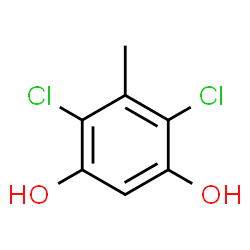 ChemSpider 2D Image | dichloroorcinol | C7H6Cl2O2