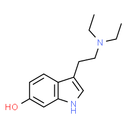ChemSpider 2D Image | 3-[2-(Diethylamino)ethyl]-1H-indol-6-ol | C14H20N2O
