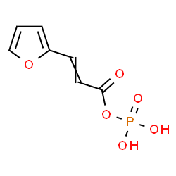 ChemSpider 2D Image | (2E)-3-(2-Furyl)-2-propenoyl dihydrogen phosphate | C7H7O6P