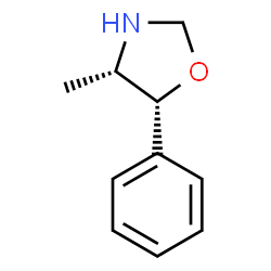 ChemSpider 2D Image | (4S,5R)-4-Methyl-5-phenyl-1,3-oxazolidine | C10H13NO