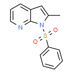 ChemSpider 2D Image | 2-Methyl-1-(phenylsulfonyl)-1H-pyrrolo[2,3-b]pyridine | C14H12N2O2S