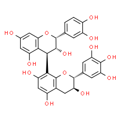 ChemSpider 2D Image | (-)-epicatechin-(4beta->8)-(+)-gallocatechin | C30H26O13