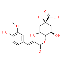 ChemSpider 2D Image | 4-O-feruloyl-D-quinic acid | C17H20O9