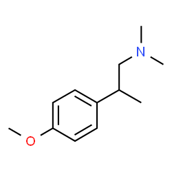 ChemSpider 2D Image | 2-(4-Methoxyphenyl)-N,N-dimethyl-1-propanamine | C12H19NO