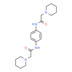 ChemSpider 2D Image | N,N'-1,4-Phenylenebis[2-(1-piperidinyl)acetamide] | C20H30N4O2