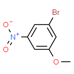 ChemSpider 2D Image | 1-Bromo-3-methoxy-5-nitrobenzene | C7H6BrNO3