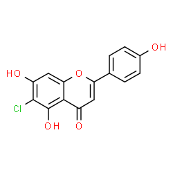 ChemSpider 2D Image | 6-Chloroapigenin | C15H9ClO5