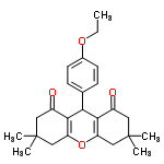 InChI=1/C25H30O4/c1-6-28-16-9-7-15(8-10-16)21-22-17(26)11-24(2,3)13-19(22)29-20-14-25(4,5)12-18(27)23(20)21/h7-10,21H,6,11-14H2,1-5H3
