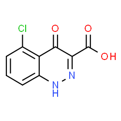 ChemSpider 2D Image | 5-Chloro-4-oxo-1,4-dihydro-3-cinnolinecarboxylic acid | C9H5ClN2O3