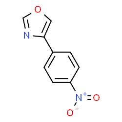 ChemSpider 2D Image | 4-(4-Nitrophenyl)oxazole | C9H6N2O3