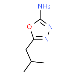 ChemSpider 2D Image | 5-Isobutyl-1,3,4-oxadiazol-2-amine | C6H11N3O