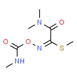 ChemSpider 2D Image | Methyl (1E)-2-(dimethylamino)-N-[(methylcarbamoyl)oxy]-2-oxoethanimidothioate | C7H13N3O3S