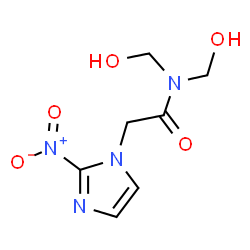 ChemSpider 2D Image | N,N-Bis(hydroxymethyl)-2-(2-nitro-1H-imidazol-1-yl)acetamide | C7H10N4O5