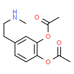 ChemSpider 2D Image | 4-[2-(Methylamino)ethyl]-1,2-phenylene diacetate | C13H17NO4