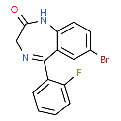 ChemSpider 2D Image | Flubromazepam | C15H10BrFN2O