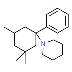 ChemSpider 2D Image | 1-(3,3,5-Trimethyl-1-phenylcyclohexyl)piperidine | C20H31N