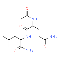 ChemSpider 2D Image | N~2~-Acetylglutaminylleucinamide | C13H24N4O4