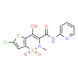 ChemSpider 2D Image | Lornoxicam | C13H10ClN3O4S2