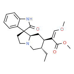 ChemSpider 2D Image | Methyl (3beta,15alpha,16Z)-16-(methoxymethylene)-2-oxocorynoxan-17-oate | C22H28N2O4