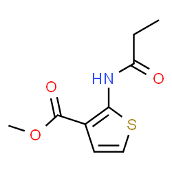 ChemSpider 2D Image | Methyl 2-(propionylamino)-3-thiophenecarboxylate | C9H11NO3S
