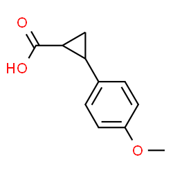 ChemSpider 2D Image | 2-(4-Methoxyphenyl)cyclopropanecarboxylic acid | C11H12O3